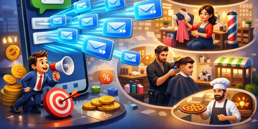 ارسال پیامک به مشاغل