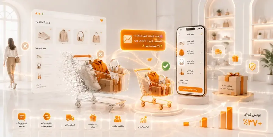 نمونه پیامک سبد خرید رهاشده